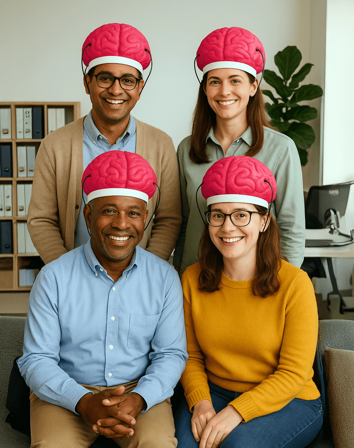Enterprise team with AI brains